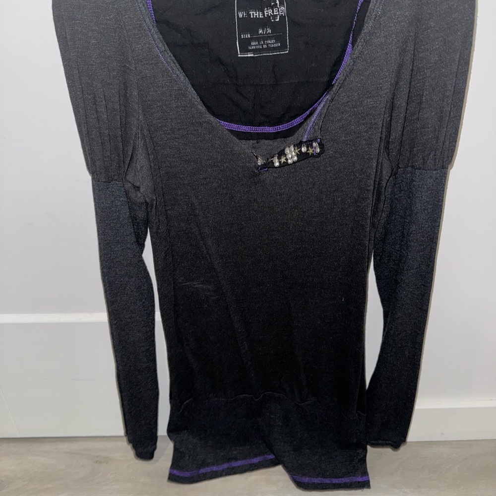 We The Free Women's Black Long Sleeve Top